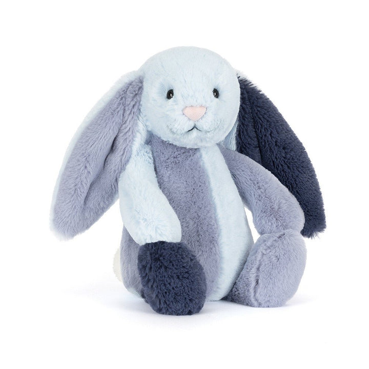 Jellycat | Bashful Patchwork Blue Bunny Original | Torgunns Barneklær AS