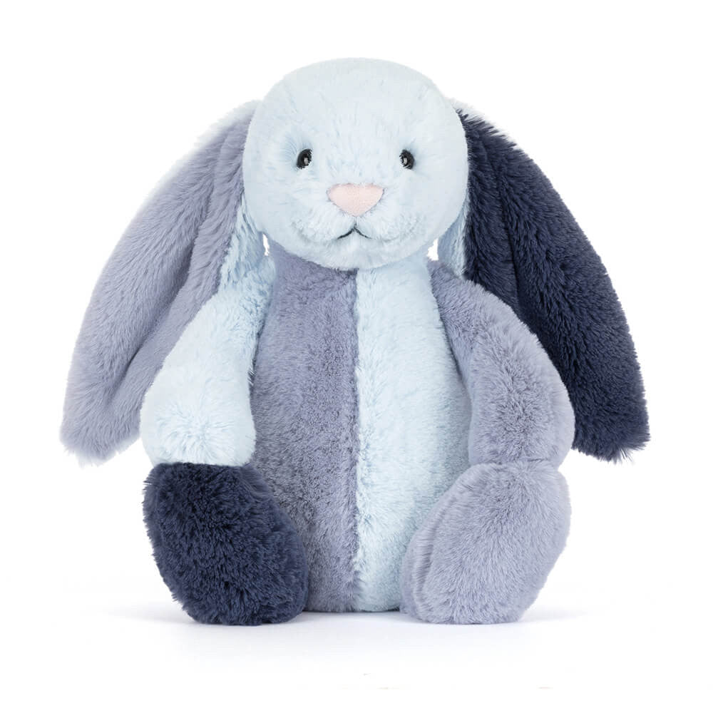 Jellycat | Bashful Patchwork Blue Bunny Original | Torgunns Barneklær AS