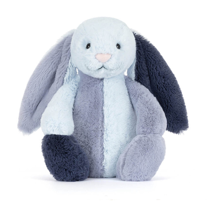 Jellycat | Bashful Patchwork Blue Bunny Original | Torgunns Barneklær AS