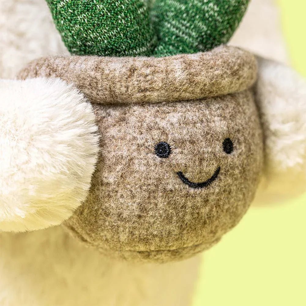 Jellycat | Cream Bunny with Plant | Torgunns Barneklær AS