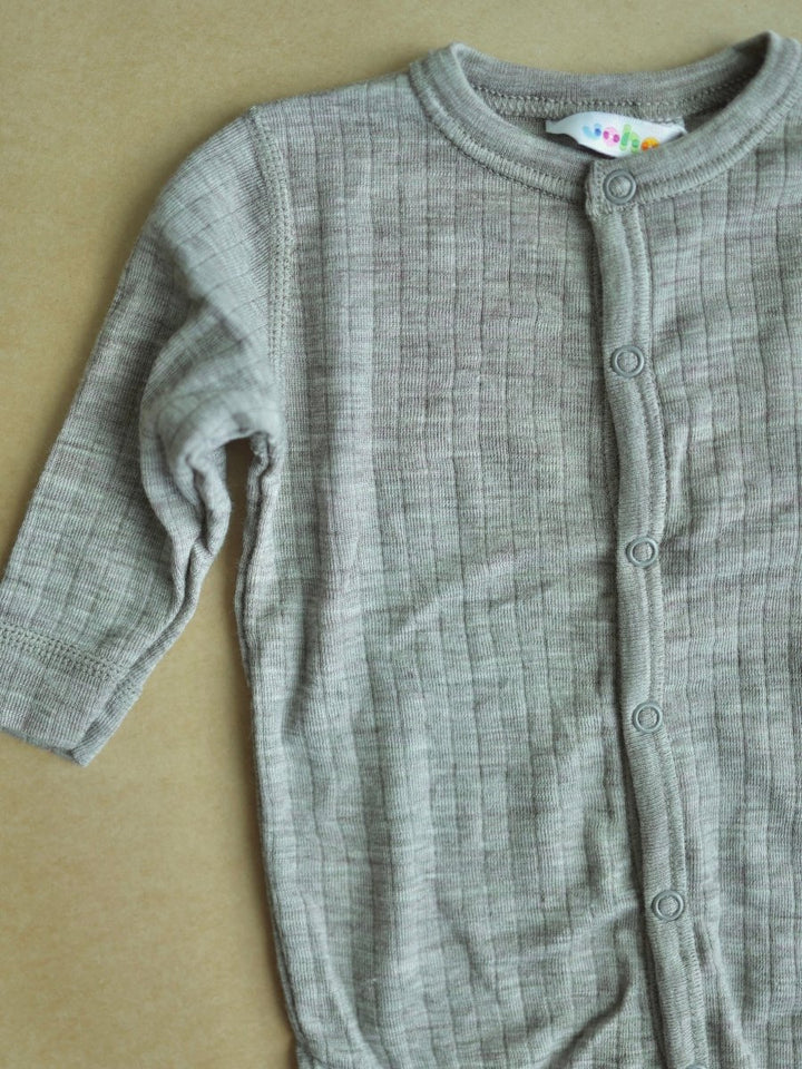 Joha Ull | Heldress m/Tryllefot - Sesame Melange | Torgunns Barneklær AS