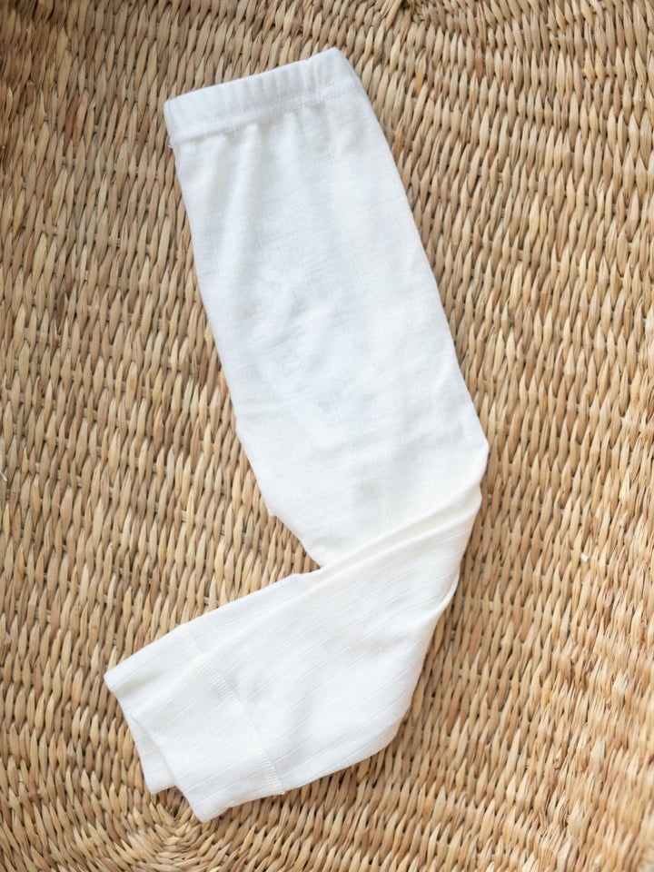 Joha Ull | Leggings Ribb - Offwhite | Torgunns Barneklær AS