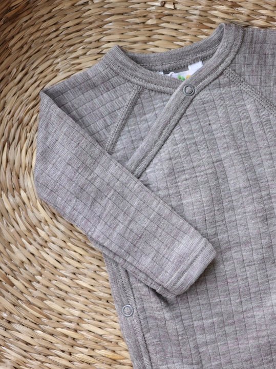 Joha Ull | Omslagsbody Basic - Sesame Melange | Torgunns Barneklær AS