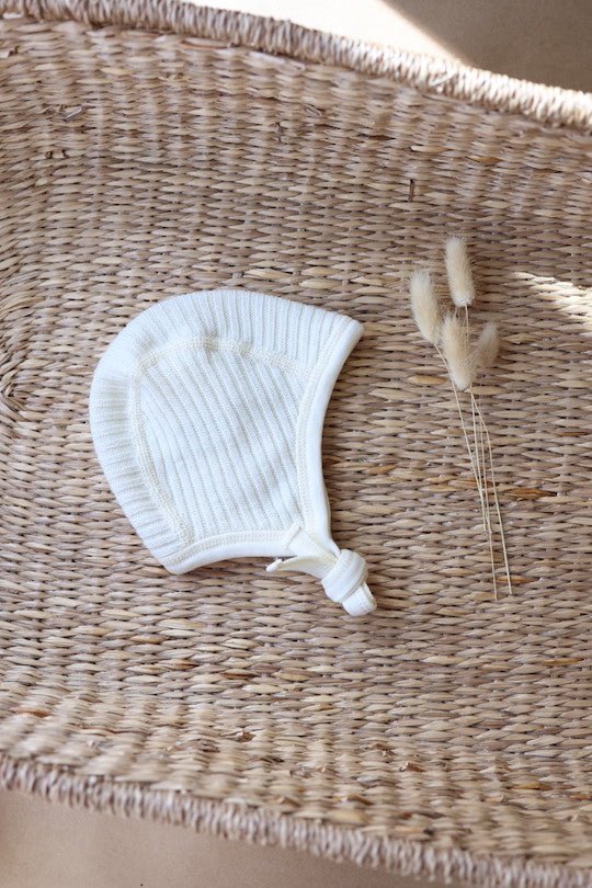 Joha Ull | Tykk Ribbestrikket Lue - Natur | Torgunns Barneklær AS