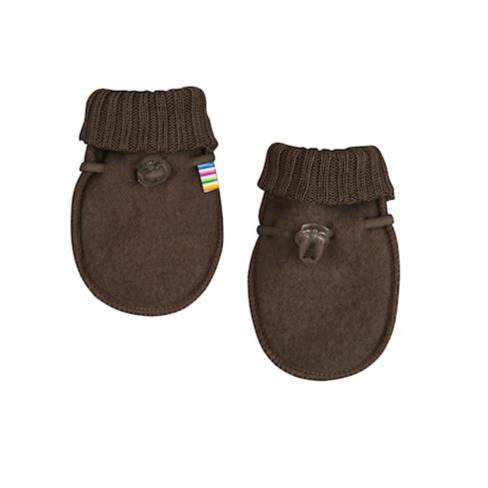 JOHA Ull | Ullfleece Baby Votter - Brun | Torgunns Barneklær AS
