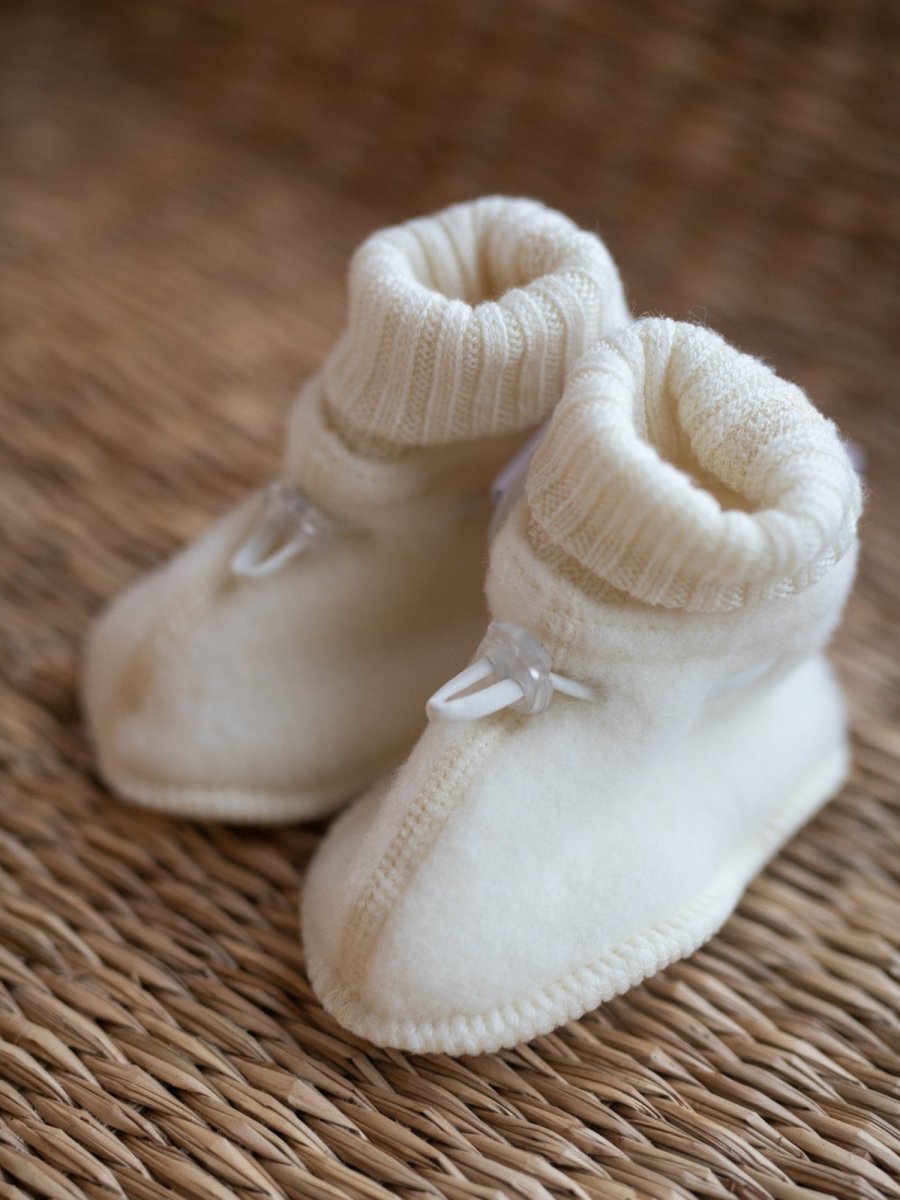 Joha Ull | Ullfleece Sleeping booties - Natur | Torgunns Barneklær AS