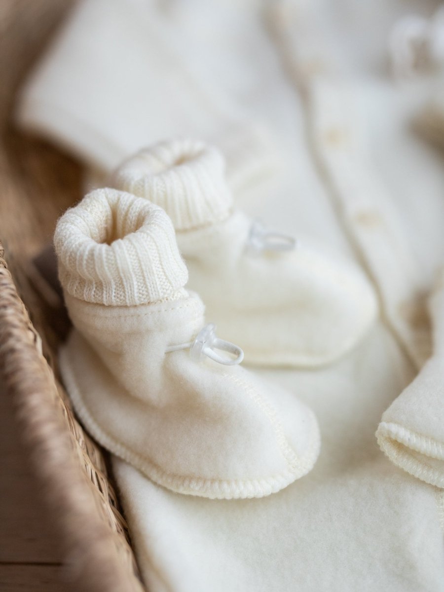 Joha Ull | Ullfleece Sleeping booties - Natur | Torgunns Barneklær AS