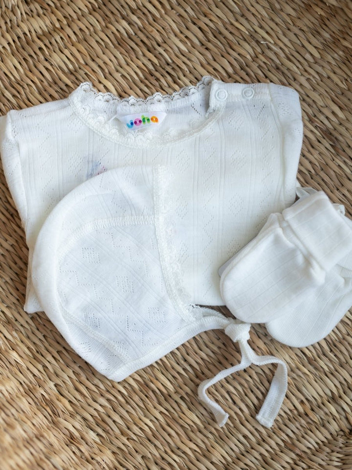 Joha Ull/Silke | Lue m/blonde - Offwhite | Torgunns Barneklær AS