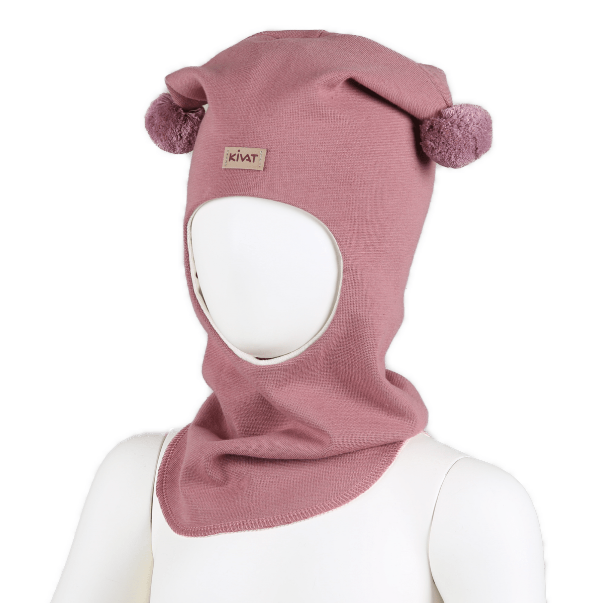 KIVAT Bomull Halslue m/Vindstopp - Gammelrosa | Torgunns Barneklær AS