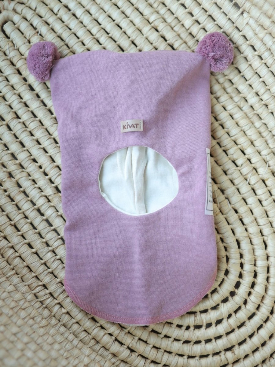 KIVAT Bomull Halslue m/Vindstopp - Gammelrosa | Torgunns Barneklær AS