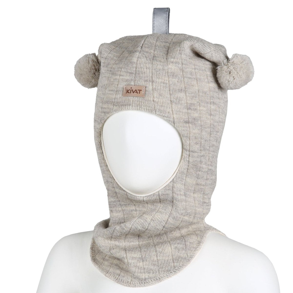 KIVAT ULL | Balaclava Ribb - Sand | Torgunns Barneklær AS