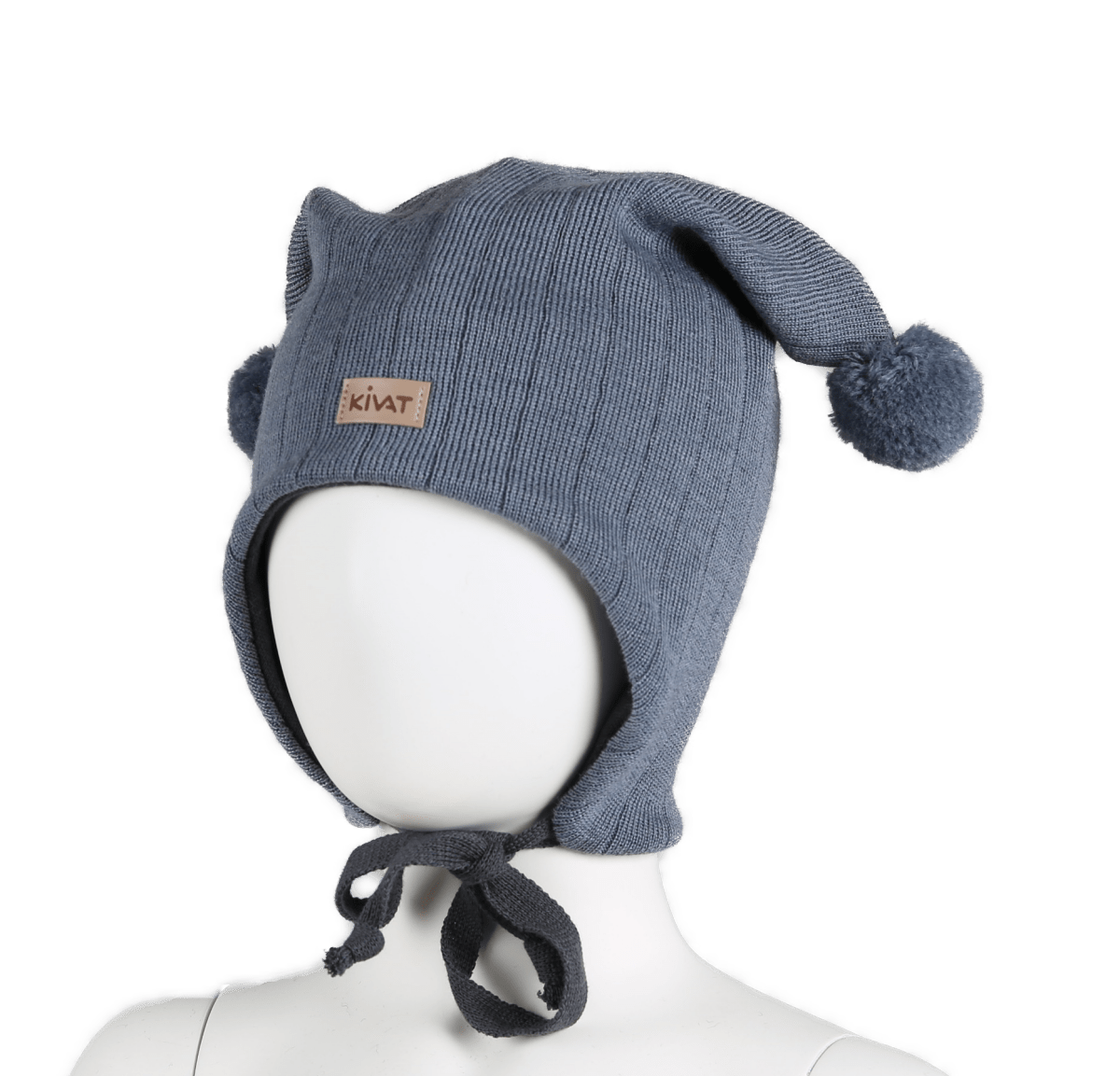 KIVAT ULL | Knyttelue - Dueblå | Torgunns Barneklær AS