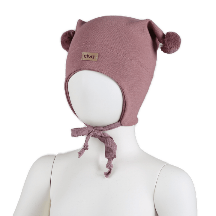 Kivat | Vårlue m/vindstopper - Gammelrosa | Torgunns Barneklær AS