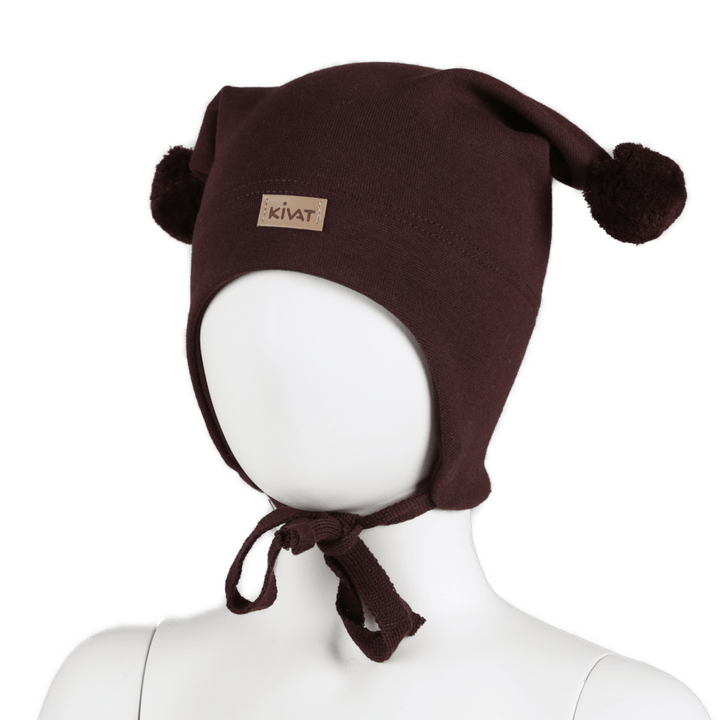 KIVAT Vårlue m/vindstopper - Mørk Brun | Torgunns Barneklær AS