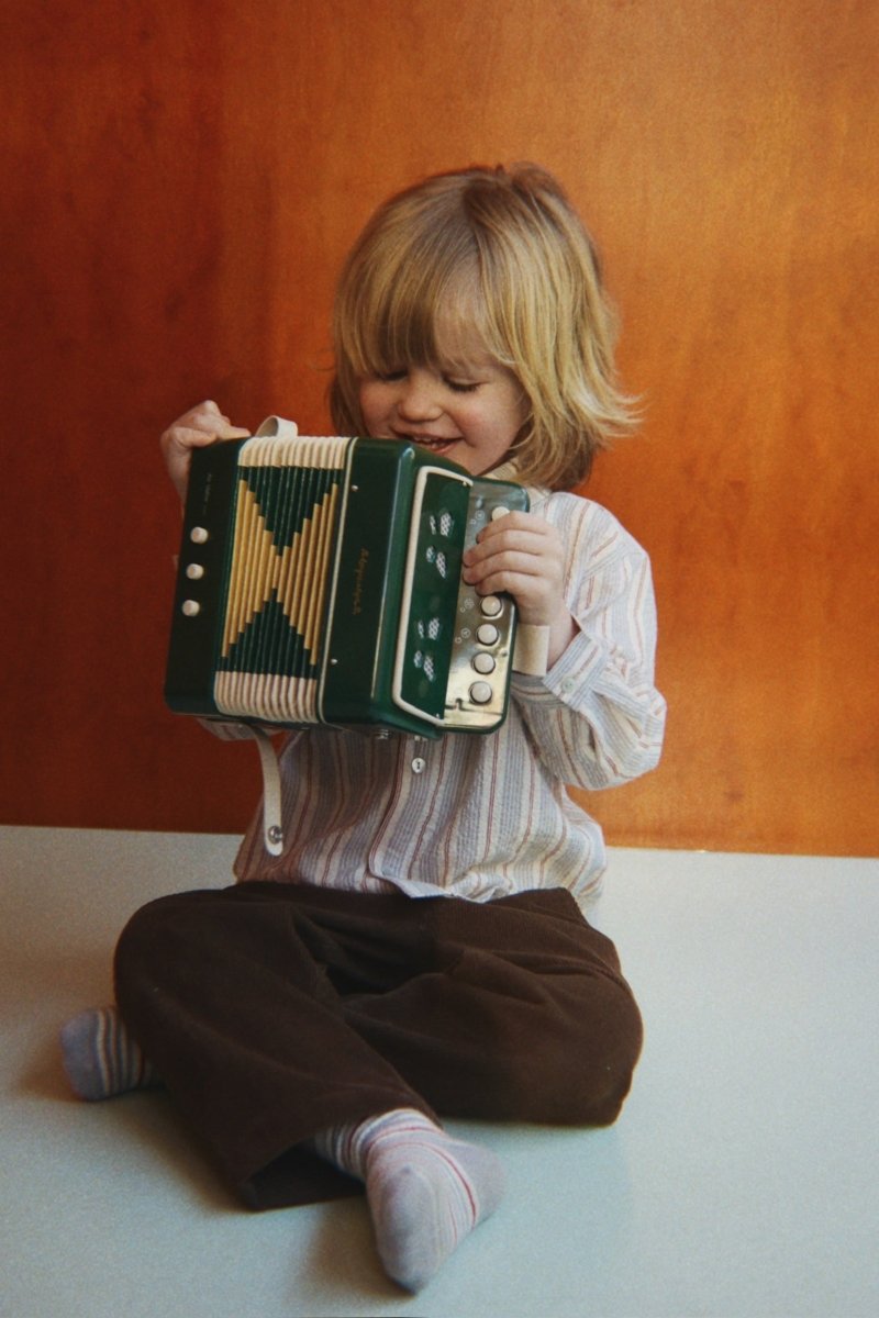 Konges Sløjd | Accordion trekkspill – Green | Torgunns Barneklær AS