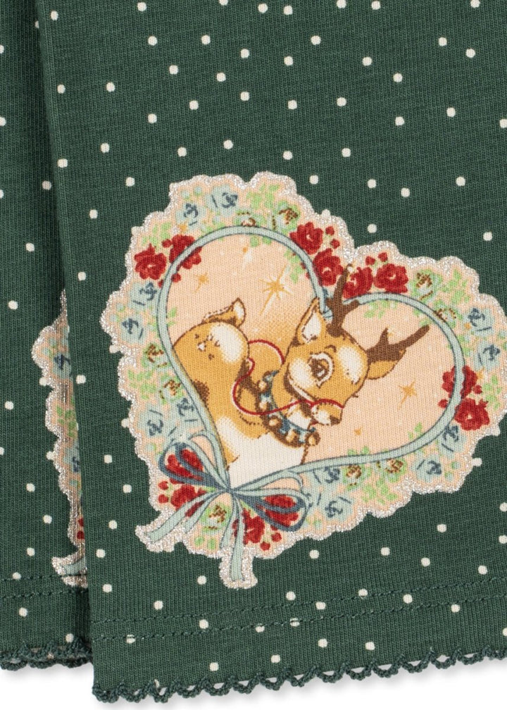 Konges Sløjd | Basic Blouse/Pants Set – Deer Diary Green | Torgunns Barneklær AS