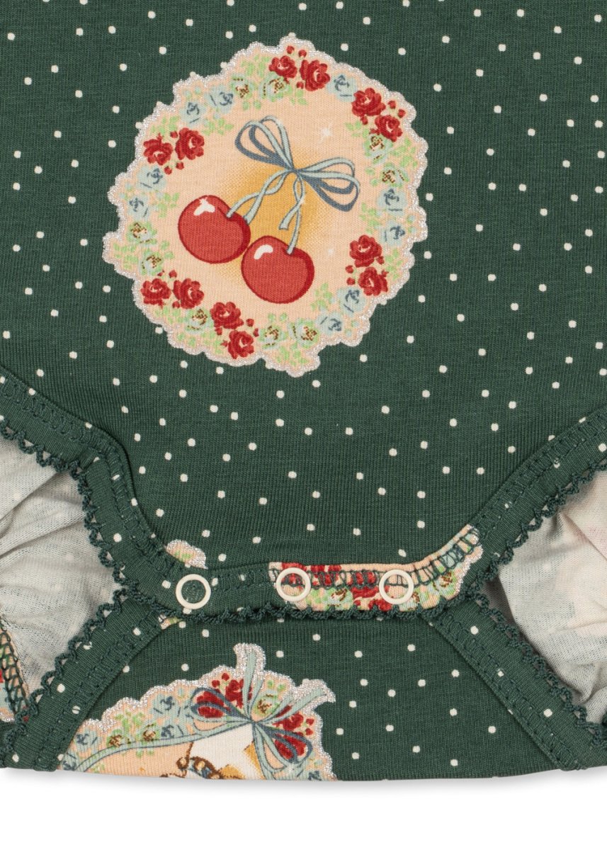 Konges Sløjd | Basic Body/Pants Set – Deer Diary Green | Torgunns Barneklær AS