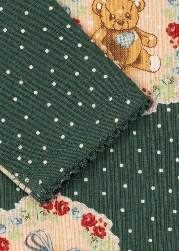 Konges Sløjd | Basic Body/Pants Set – Deer Diary Green | Torgunns Barneklær AS