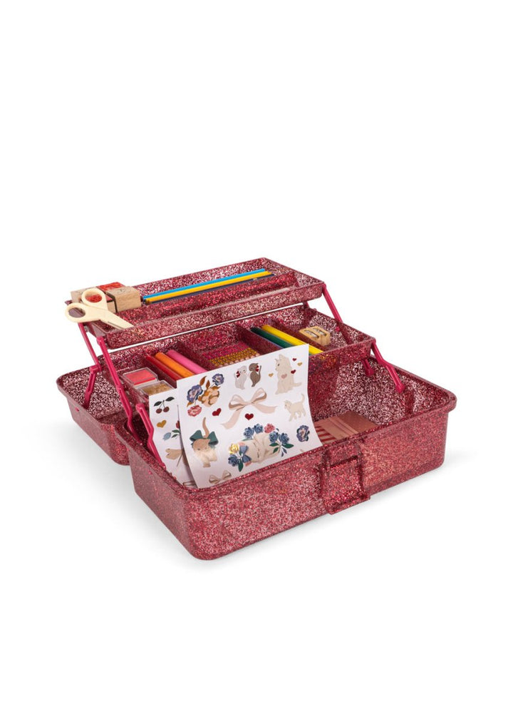 Konges Sløjd | Creative Art Caddy – Glitter Rose | Torgunns Barneklær AS