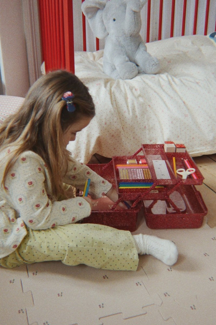 Konges Sløjd | Creative Art Caddy – Glitter Rose | Torgunns Barneklær AS