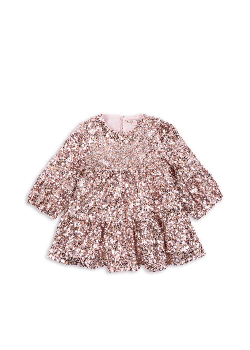 Konges Sløjd | Lila Paljettkjole – Grey/Rosa | Torgunns Barneklær AS