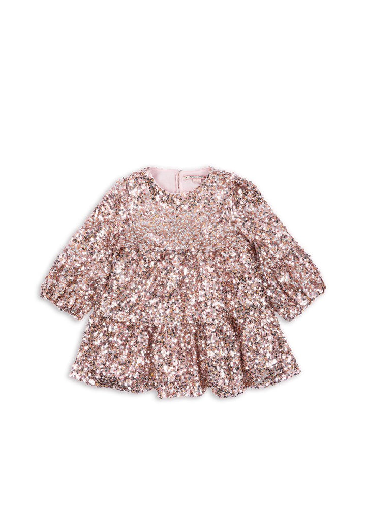 Konges Sløjd | Lila Paljettkjole – Grey/Rosa | Torgunns Barneklær AS