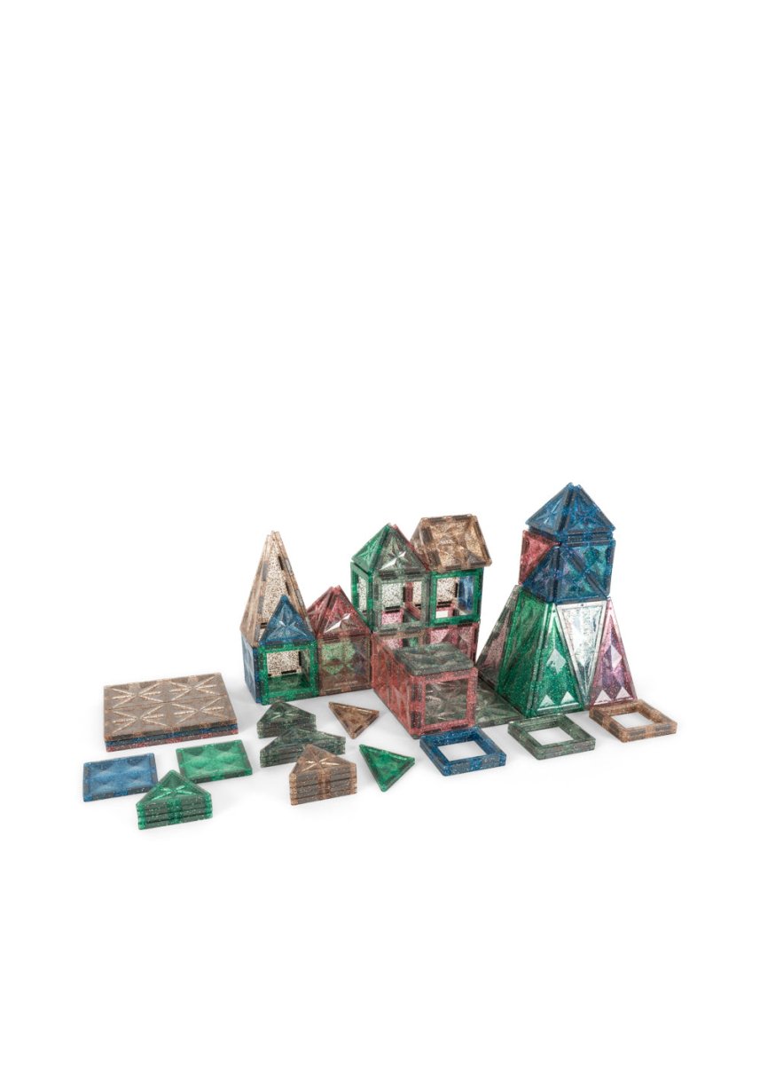 Konges Sløjd | Piece by Piece Magnetic Build Glitter – 100 deler | Torgunns Barneklær AS