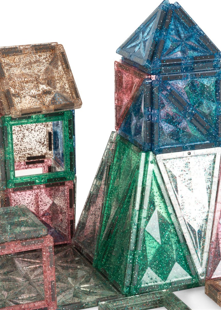 Konges Sløjd | Piece by Piece Magnetic Build Glitter – 100 deler | Torgunns Barneklær AS