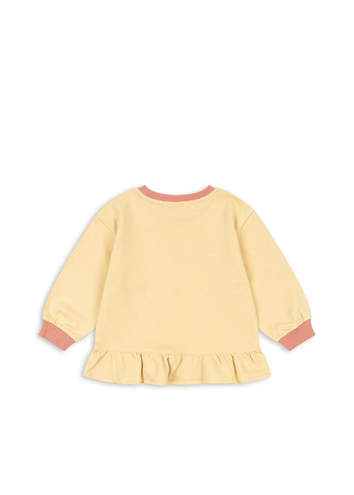 Konges Sløjd SPOTTY Frill Sweat GOTS – Banana Crepe | Torgunns Barneklær AS