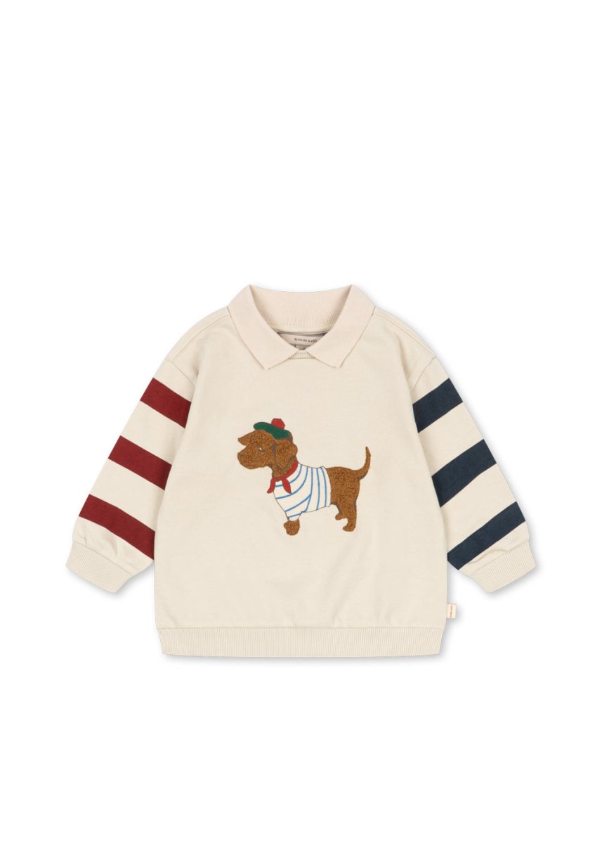 Konges Sløjd SPOTTY Sweatshirt GOTS – Brown Rice | Torgunns Barneklær AS