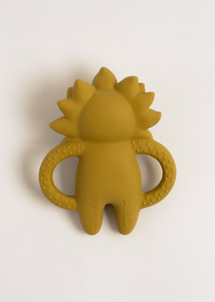 Konges Sløjd | Teether Lion biteleke – Mustard | Torgunns Barneklær AS