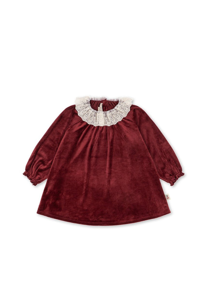 Konges Sløjd | Venola Dress julekjole – Red Dahlia | Torgunns Barneklær AS