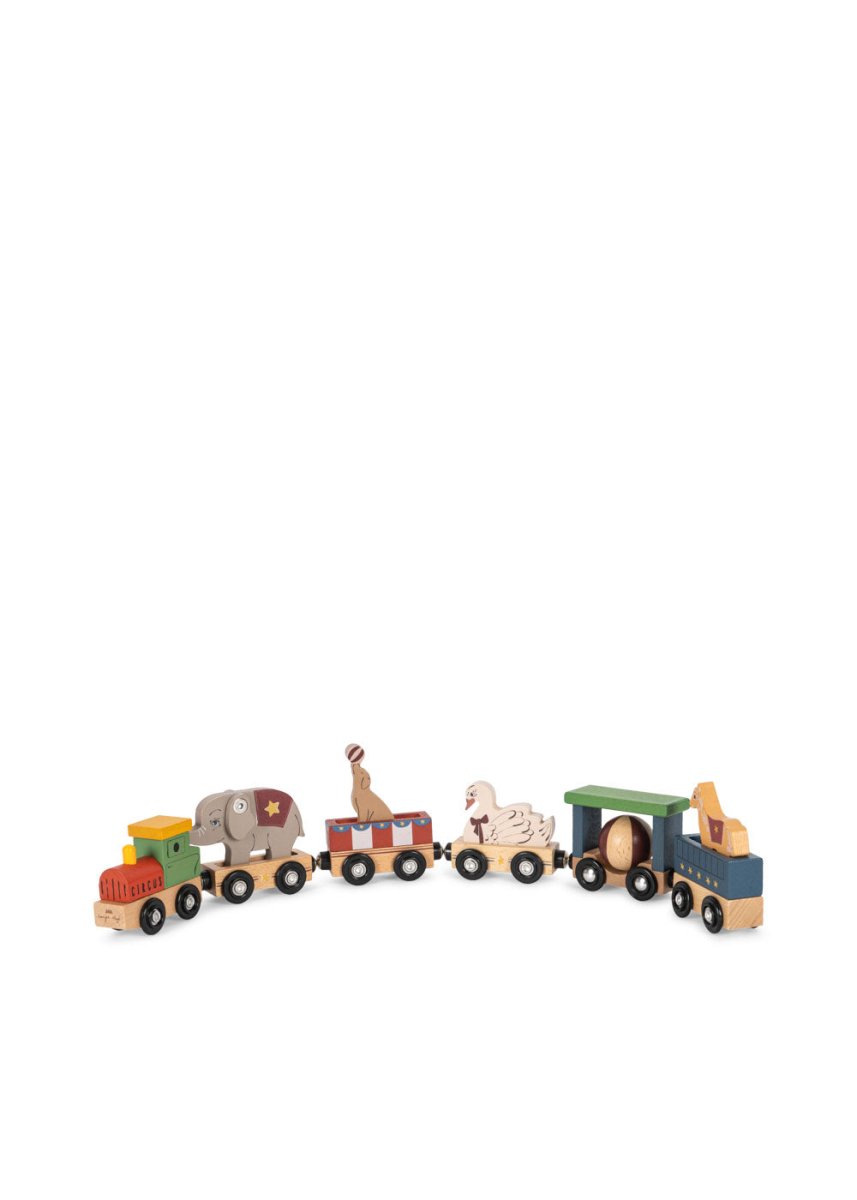 Konges Sløjd | Wooden Animal Train FSC – Multi | Torgunns Barneklær AS