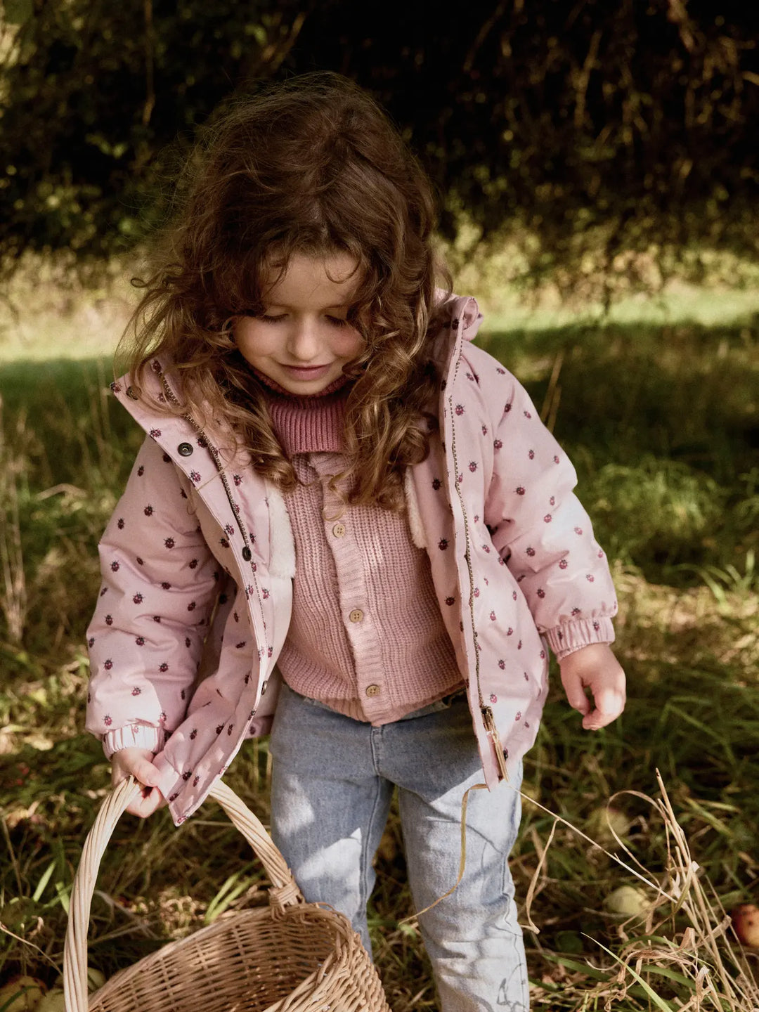 Lil' Atelier Mini LASNOW05 JACKET AOP - Misty Rose - Torgunns Barneklær AS