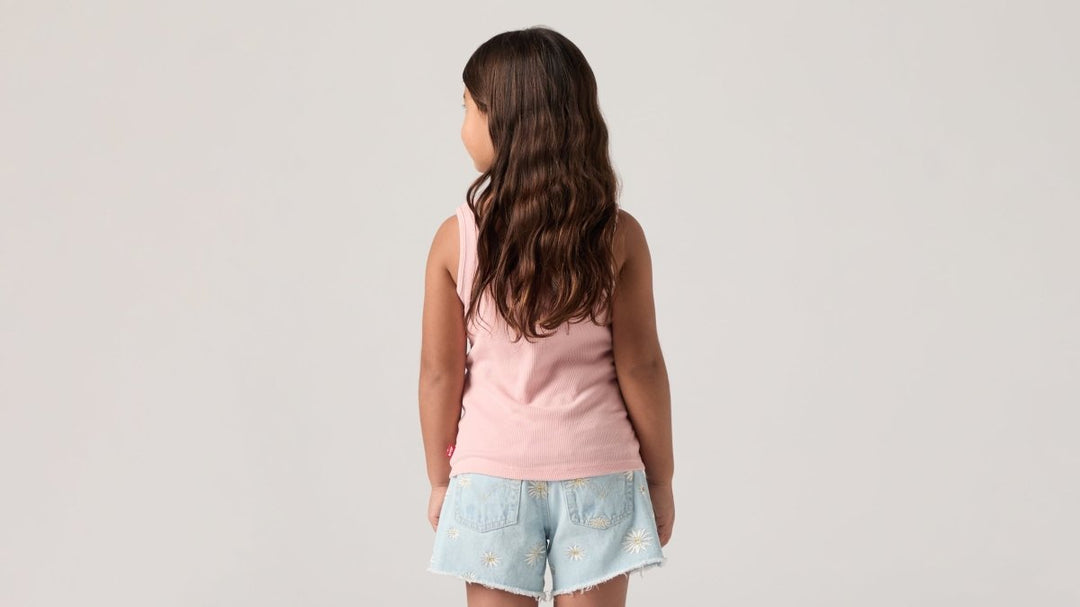 Levis Meet And Greet Ribbed Tank - Coral Blush | Torgunns Barneklær AS