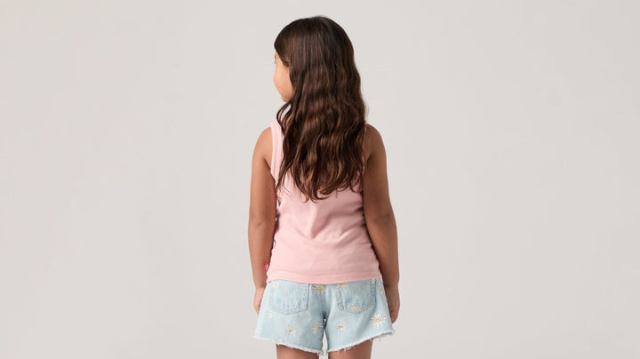 Levis Meet And Greet Ribbed Tank - Coral Blush | Torgunns Barneklær AS