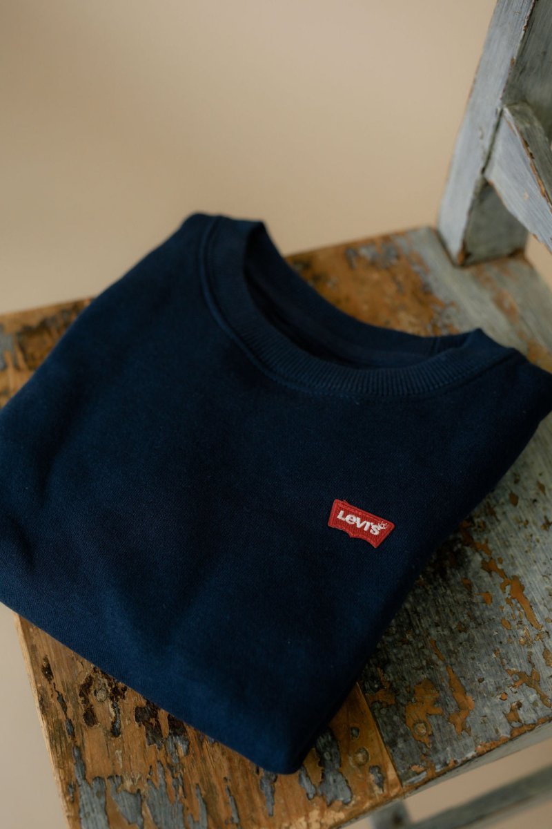 Levis Mini Logo Crewneck Sweatshirt – Dress Blues | Torgunns Barneklær AS