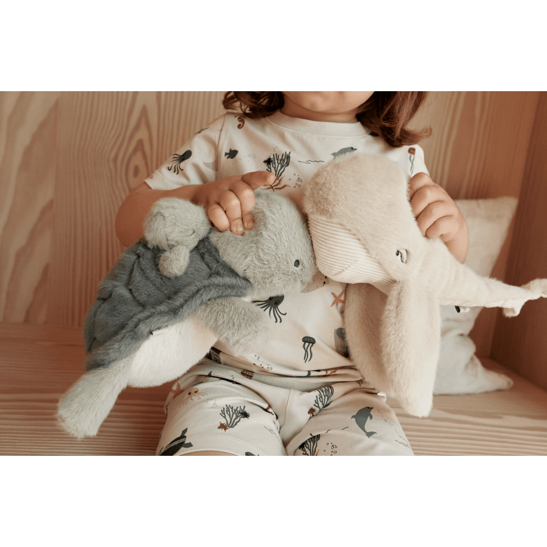 LIEWOOD Berman Whale Teddy - Mist | Torgunns Barneklær AS