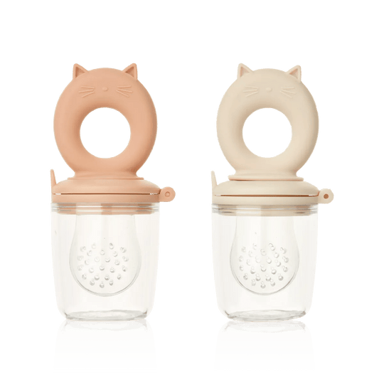 LIEWOOD Miranda Cat Shape Food Feeder 2pk - Tuscany Rose/Apple Blossom | Torgunns Barneklær AS