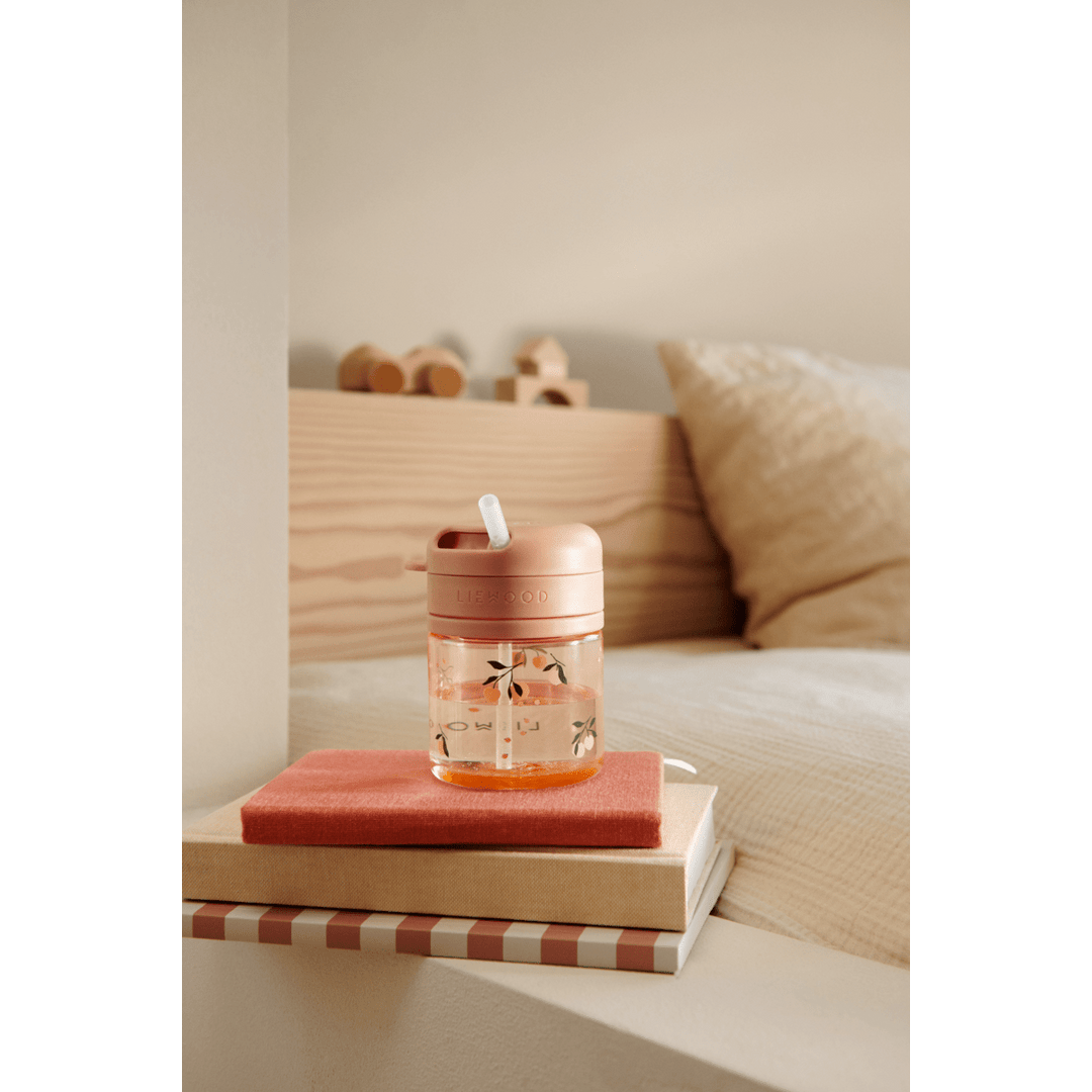 LIEWOOD Pavia Tritan Straw Cup 280ml - Peach | Torgunns Barneklær AS