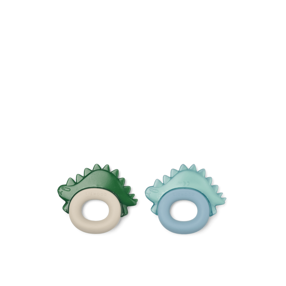 LIEWOOD Rita Dino Cooling Teether 2 pk - Blue fog | Torgunns Barneklær AS
