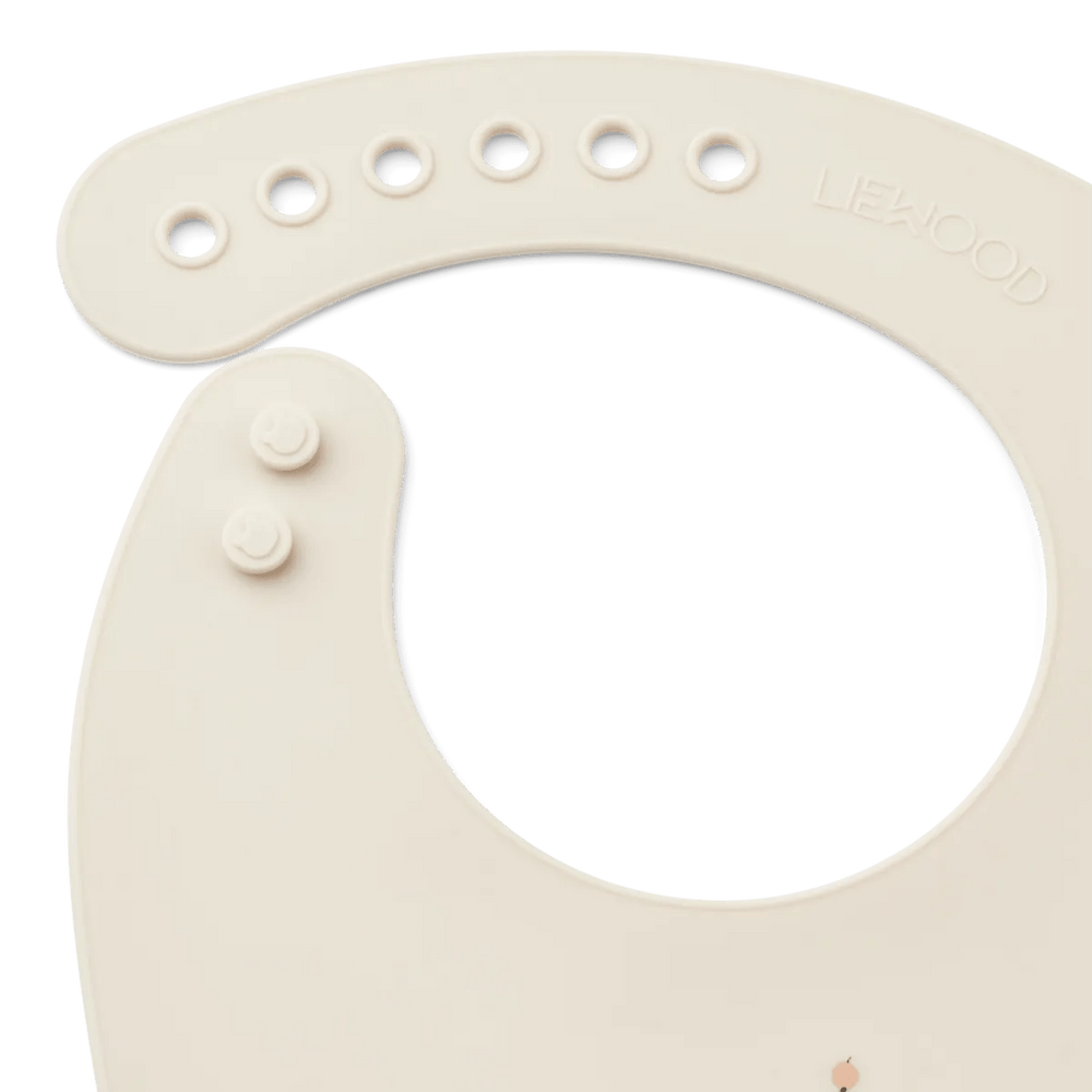 LIEWOOD Tilda Silicone Bib 2pk - Peach/Sea shell mix | Torgunns Barneklær AS