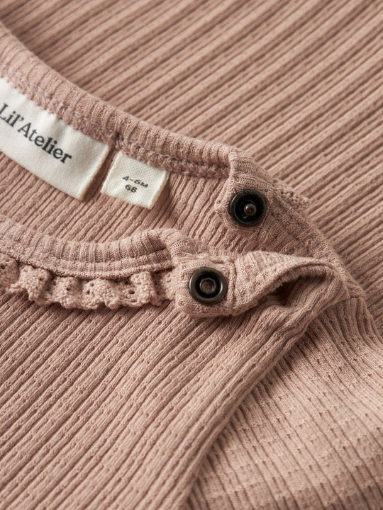 Lil' Atelier Baby BABETTE LS SLIM BODY - Roebuck | Torgunns Barneklær AS