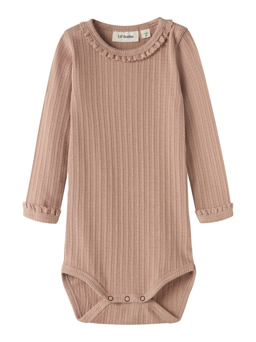 Lil' Atelier Baby BABETTE LS SLIM BODY - Roebuck | Torgunns Barneklær AS