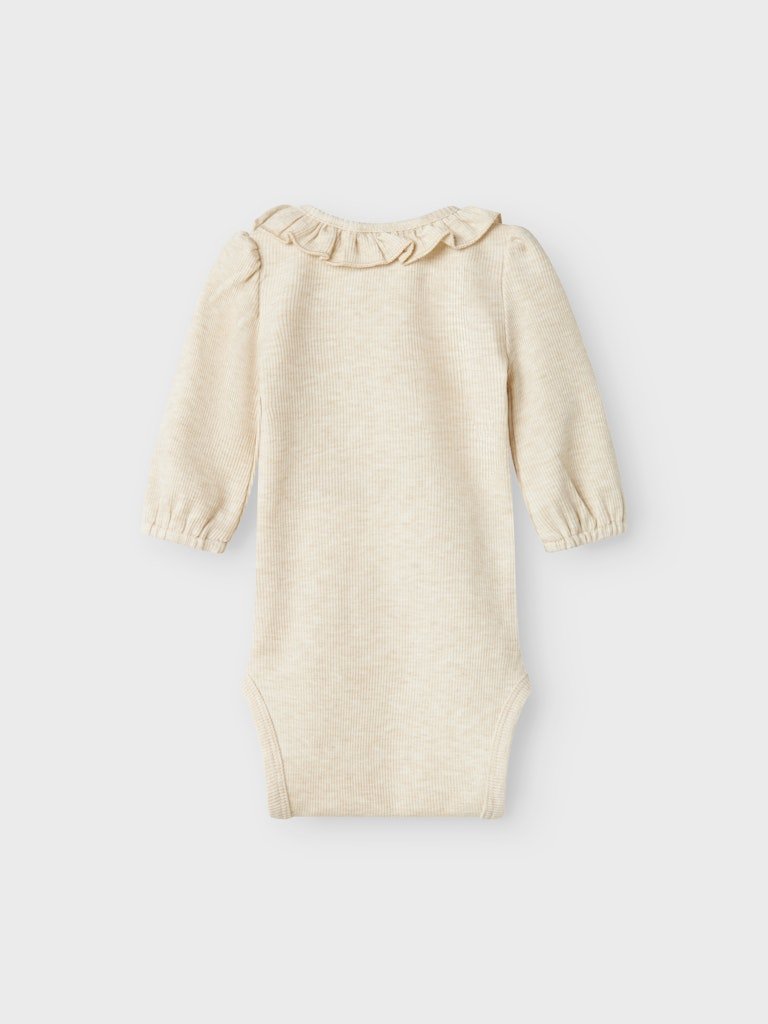 Lil' Atelier Baby DARLA LS SLIM BODY - Turtledove | Torgunns Barneklær AS