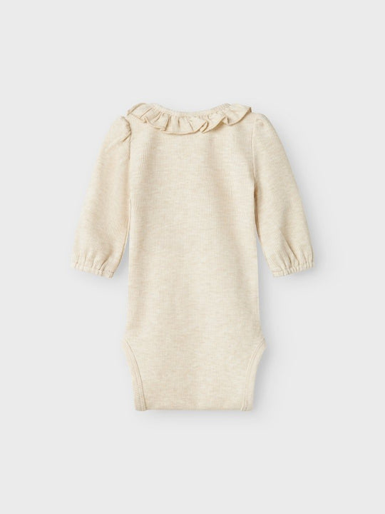Lil' Atelier Baby DARLA LS SLIM BODY - Turtledove | Torgunns Barneklær AS