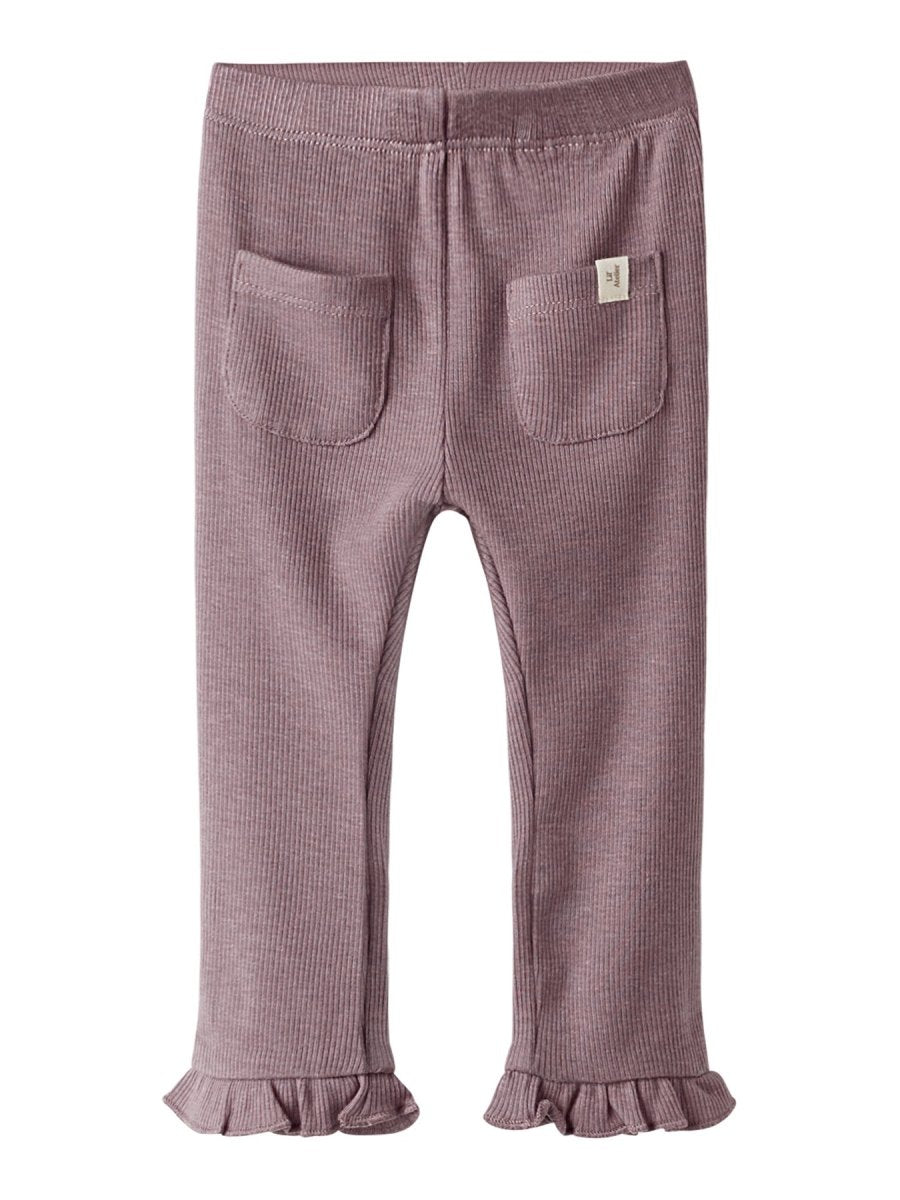 Lil' Atelier Baby DARLA SLIM LEGGING - Nostalgia Rose | Torgunns Barneklær AS