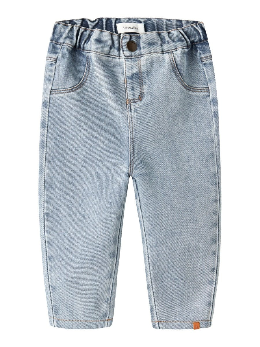 Lil' Atelier Baby DARLEE LOOSE JEANS - Medium Blue Denim | Torgunns Barneklær AS