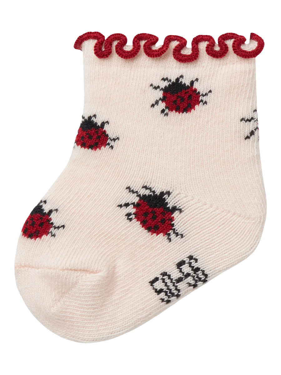 Lil' Atelier Baby DARLENE SOCK - Silver Peony | Torgunns Barneklær AS