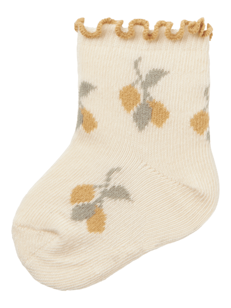 Lil' Atelier Baby DARLENE SOCK - Turtledove | Torgunns Barneklær AS